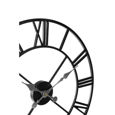 Vitus Black Metal Wall Clock