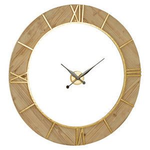 Yaxi Wall Clock With White Face