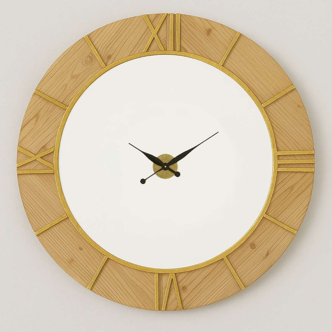 Yaxi Wall Clock with White Face