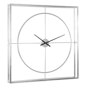 Trinity Silver Finish Wall Clock
