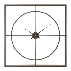 105cm Dia Rust Finish Wall Clock | Trinity