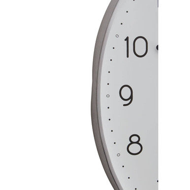 Elko Oval Wall Clock With Silver Finish