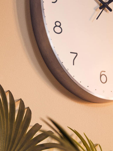 Elko Oval Wall Clock With Dark Grey Finish - image 4