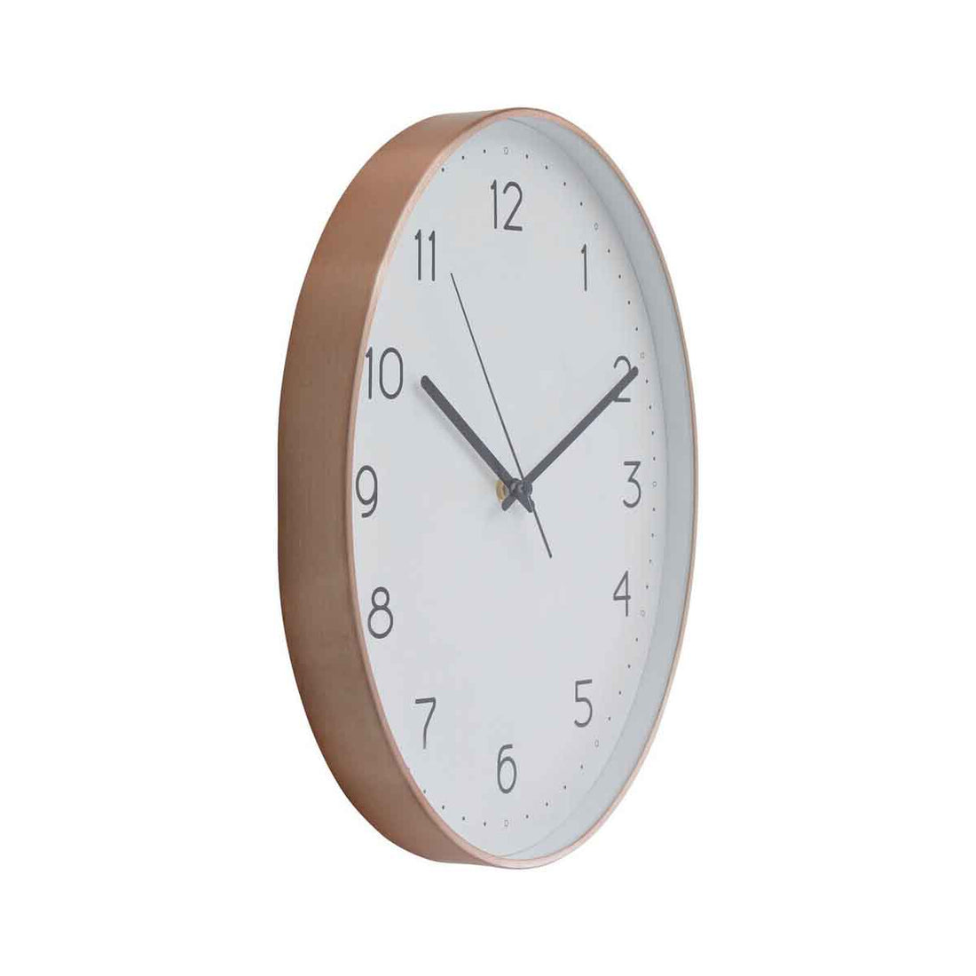 Elko Oval Wall Clock with Copper Finish