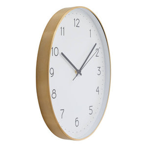 Elko Oval Wall Clock With Gold Finish