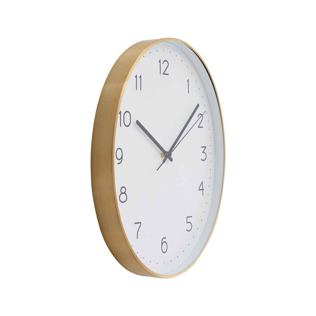 Elko Oval Wall Clock with Gold Finish