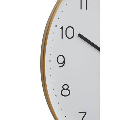 Elko Oval Wall Clock With Gold Finish