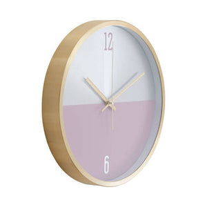 Elko Silver Gold And Pink Finish Wall Clock