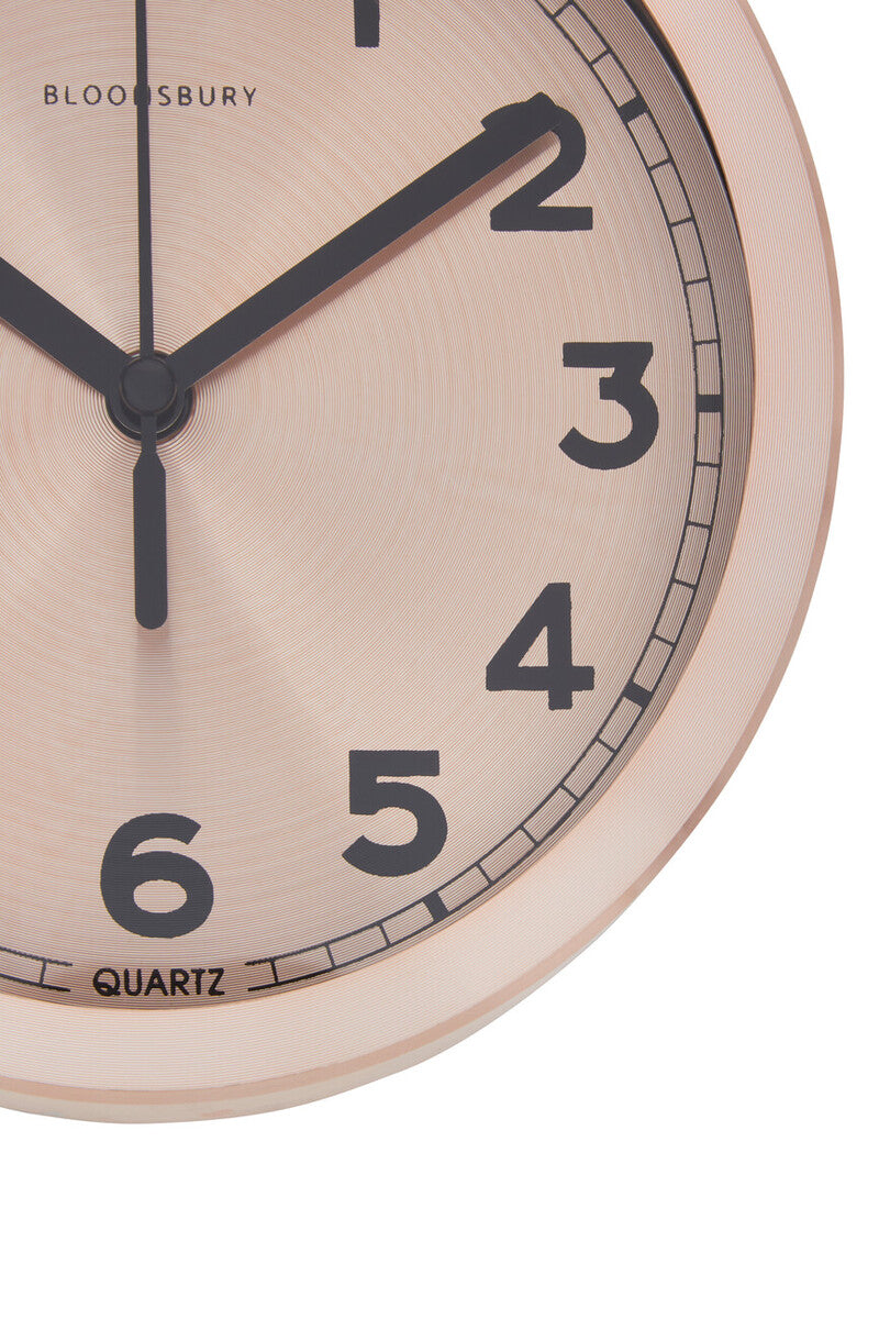 Elko Wall Clock With Copper And Black Finish