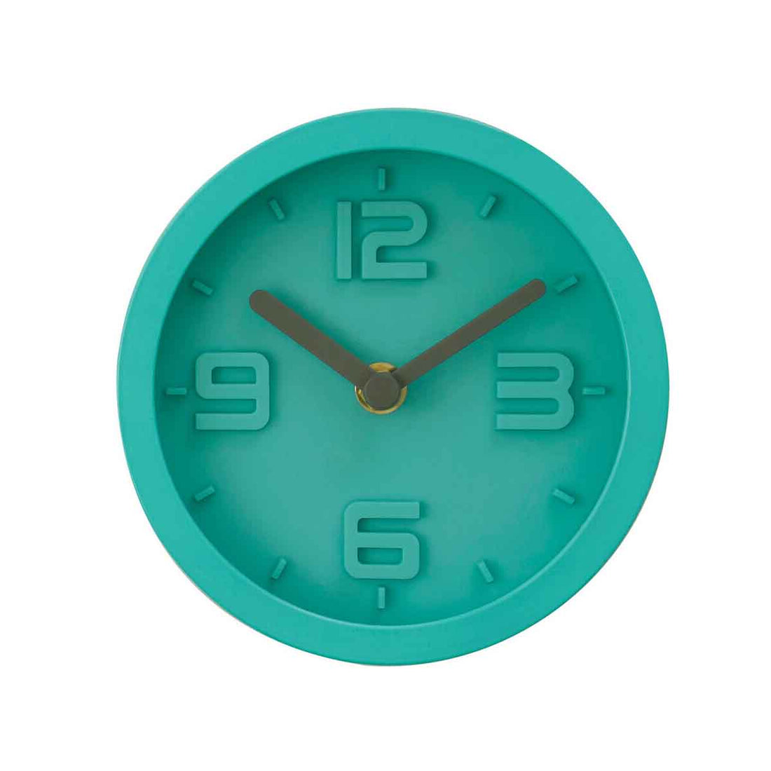 Elko Green Finish Embossed Effect Wall Clock