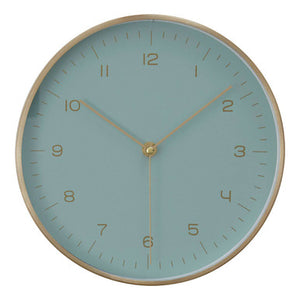 Elko Gold And Mint Green Finish Wall Clock