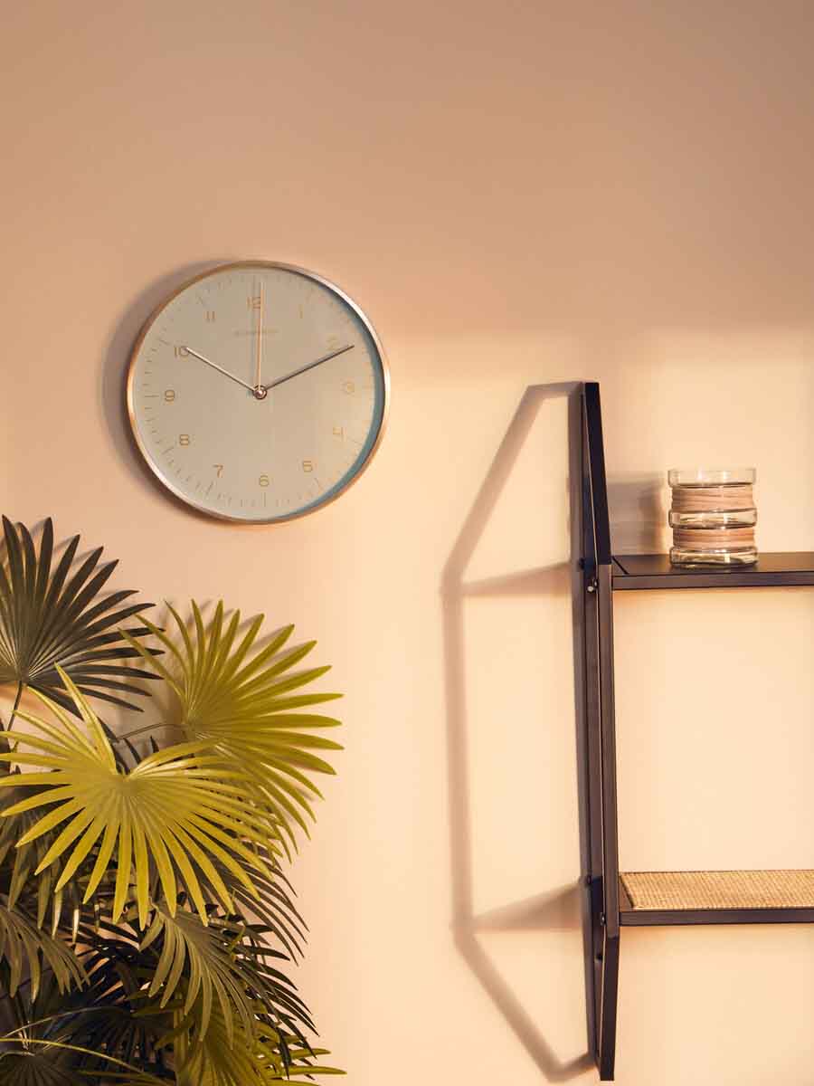 Elko Gold And Mint Green Finish Wall Clock