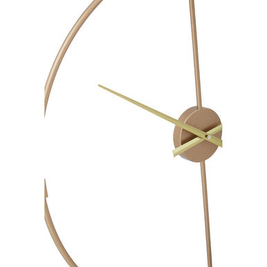 Beauly Metal Wall Clock With Gold Finish