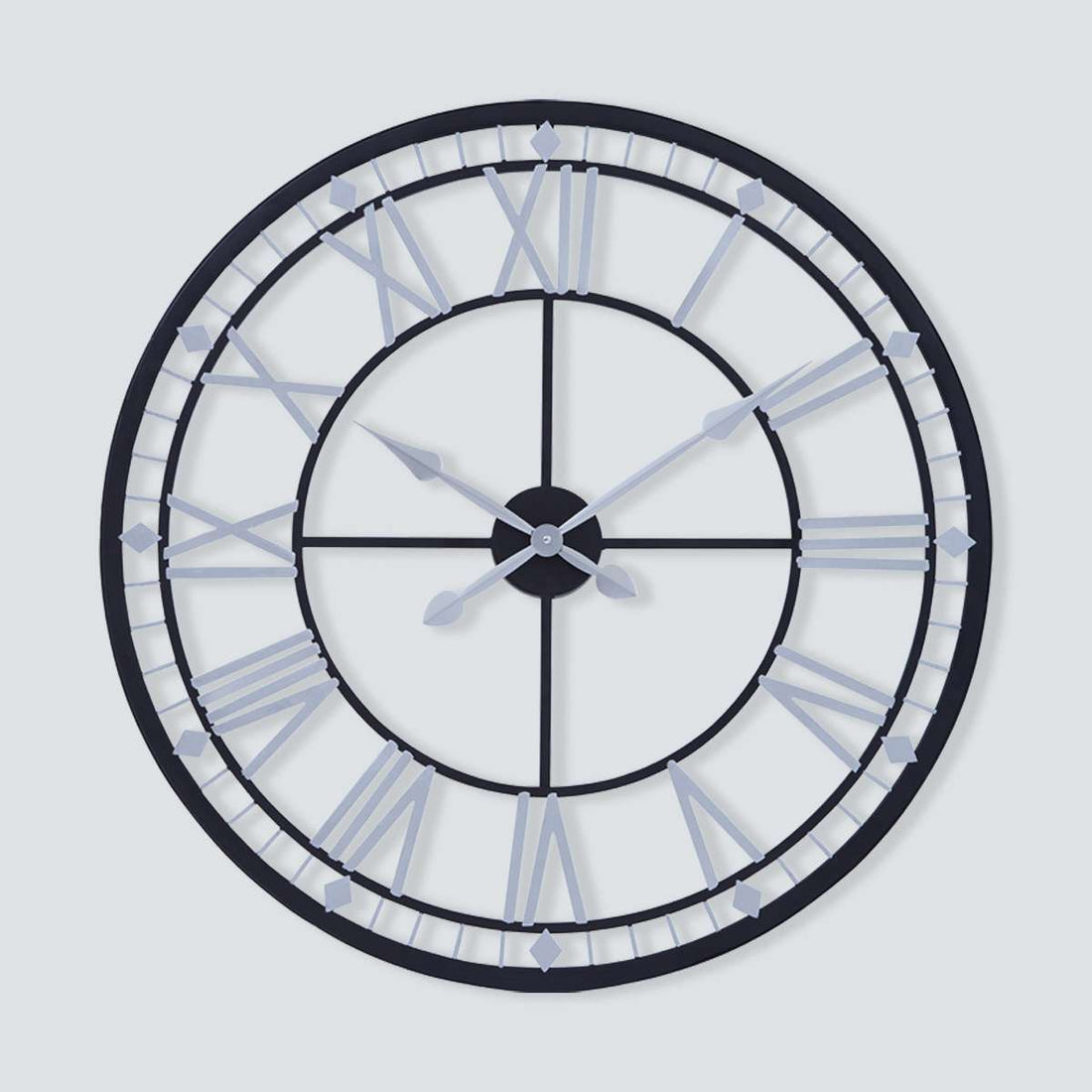 Vitus Skeletal Wall Clock With Black Fin