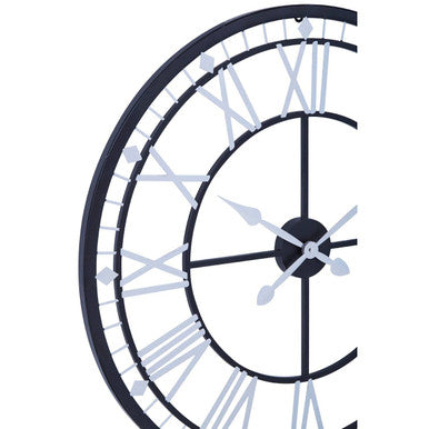 Vitus Skeletal Wall Clock With Black Fin