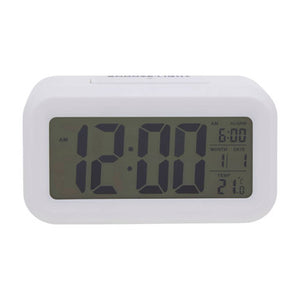 Camran White Lcd Digital Clock