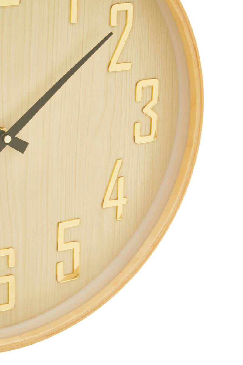Vitus 40cm Dia Natural Wall Clock