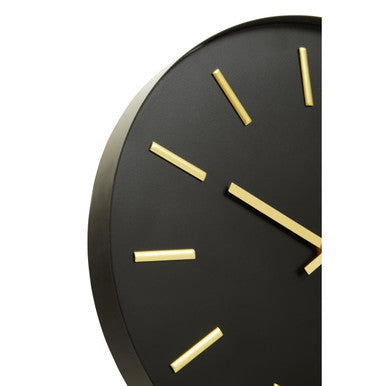 Vitus Black And Gold Wall Clock