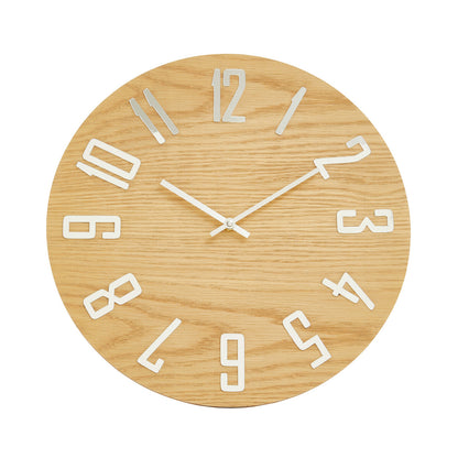 Vitus Natural Wood Effect Wall Clock
