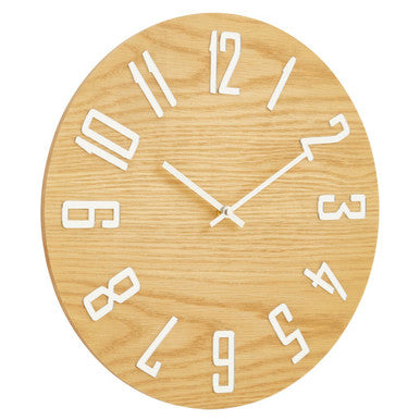 Vitus Natural Wood Effect Wall Clock