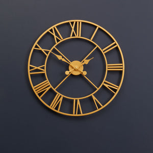56cm Dia Gold Finish Wall Clock | Vitus
