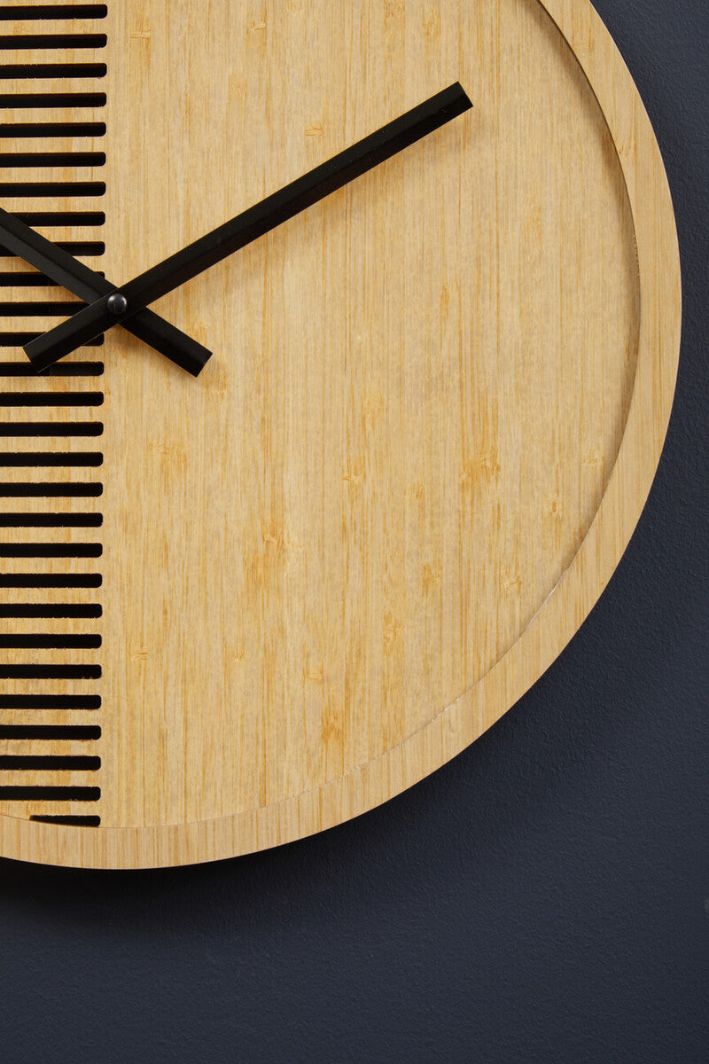 Vitus 40cm Dia Small Wooden Effect Wall Clock