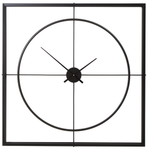 Trinity Black Finish Wall Clock