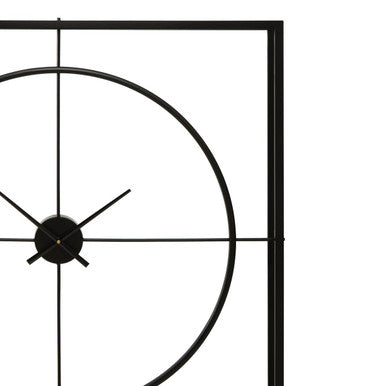Trinity Black Finish Wall Clock
