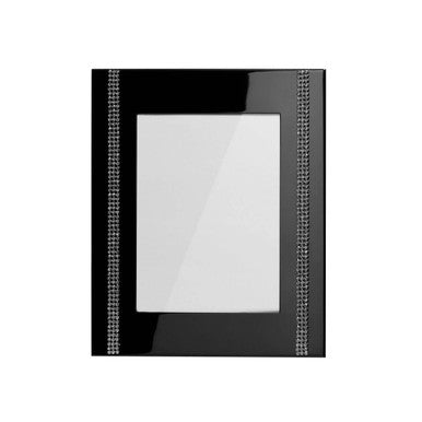 Opulence Silver Plate Steel Black 4 x 6 Photo Frame - image 1