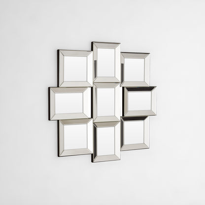 Opulence 9 Photo Mirrored Collage Frame