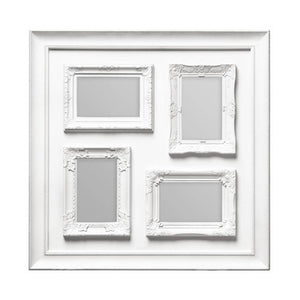 4 Photo White Plastic Multi Photo Frame | Maren
