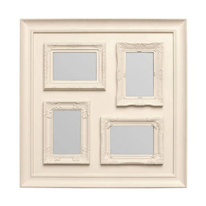 4 Photo Cream Plastic Multi Photo Frame | Maren