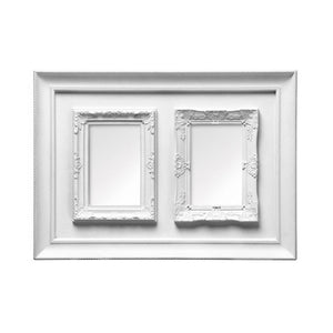 White Plastic Two Photo Frame | Maren