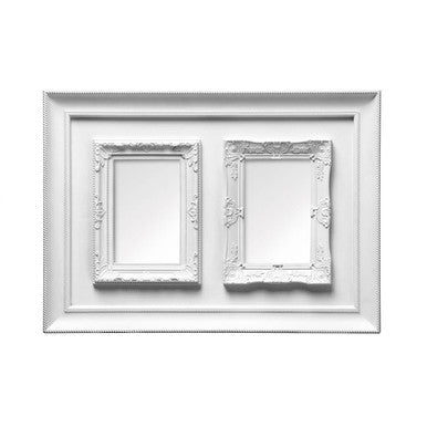 Maren White Plastic Two Photo Frame - image 1