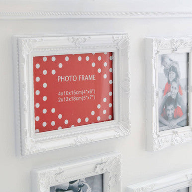 Maren White Contemporary 6 Photo Frame - image 3