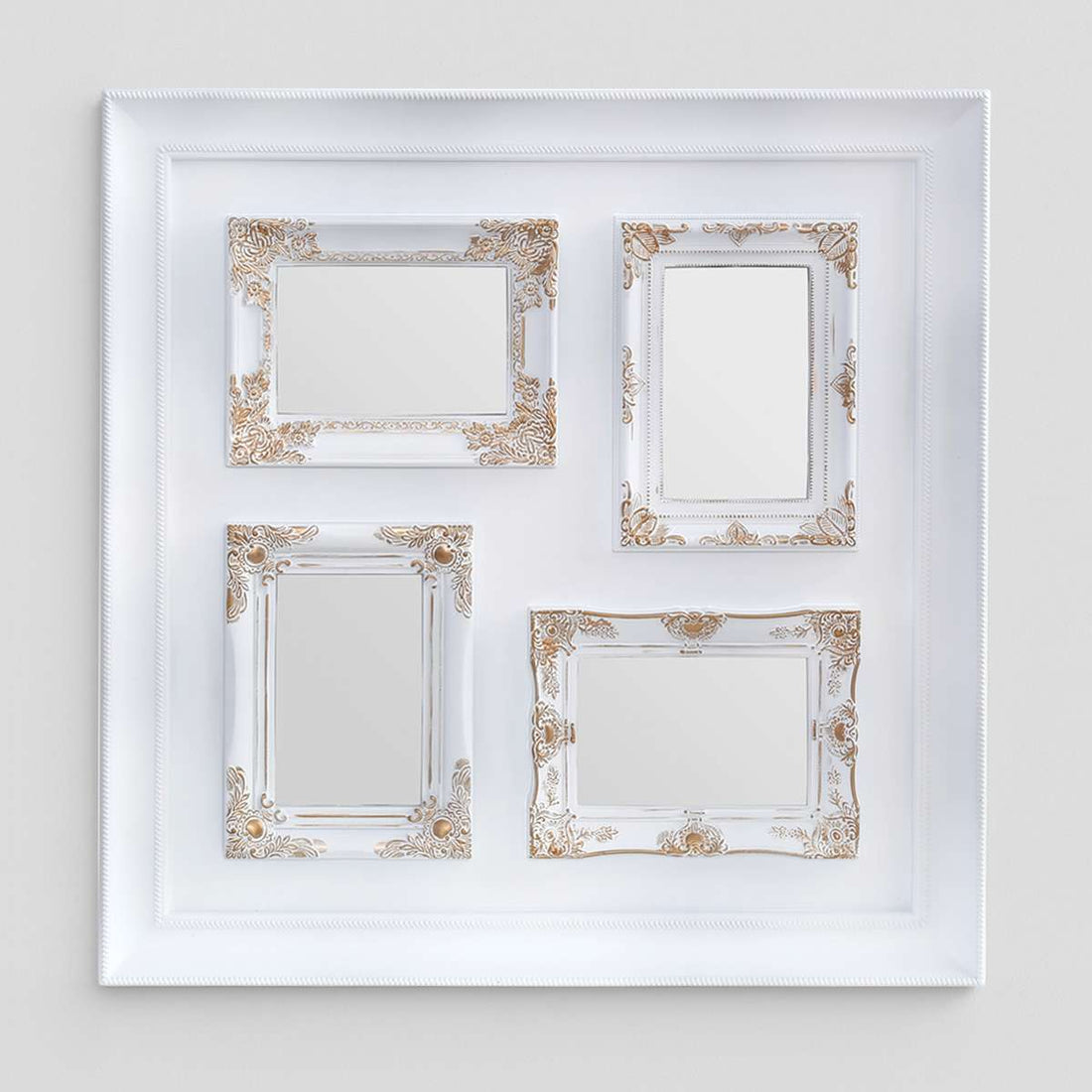 Maren Vintage Style White &amp; Gold 4 Photo