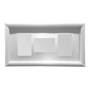 White 3 Photo Multi Photo Frame | Maren