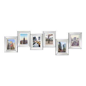 Opulence 6 Mirrored Multi Photo Frame