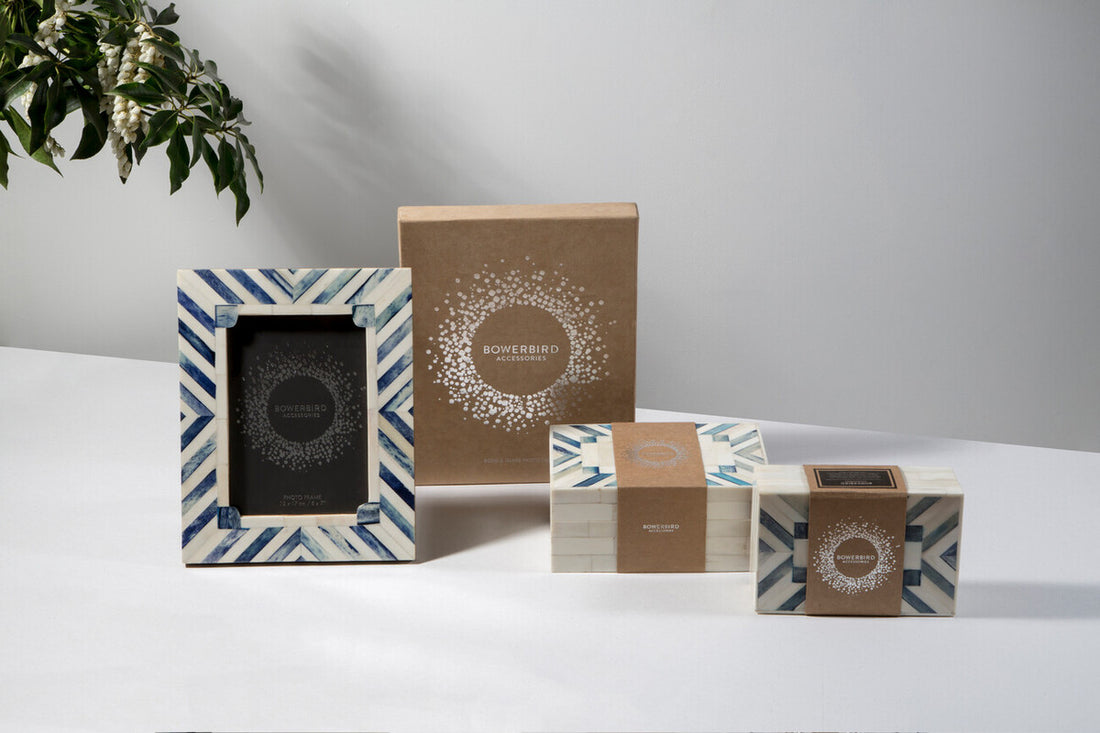 Bowerbird 4 X 6 Chevron Photo Frame