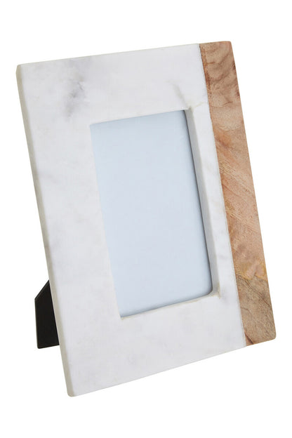 Sena Marble And Mango Wood Small Photo Frame
