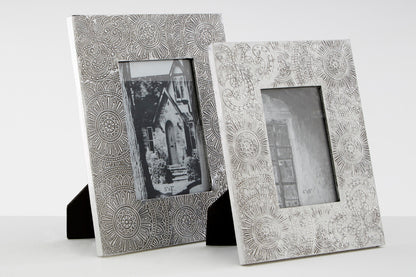 Bowerbird 4x6 Silver Etched Photo Frame