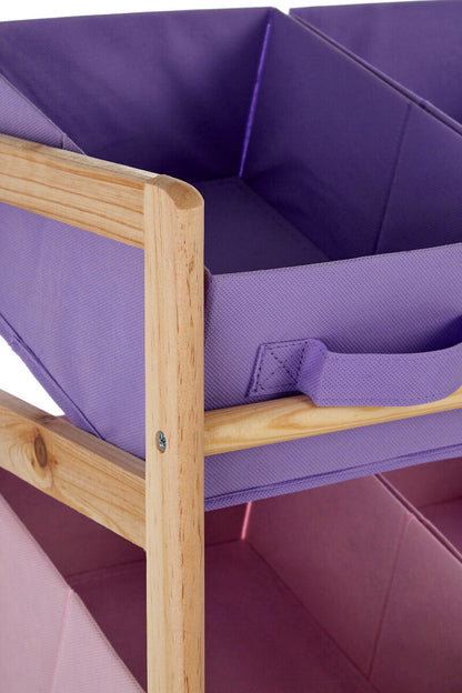 9 Canvas Tubs Kids Storage Unit
