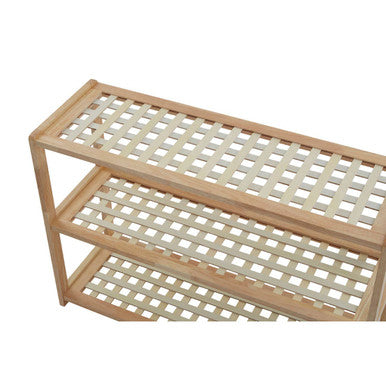 Arla  Natural Wood 3 Tier Shoe Rack