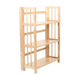 Heva Three Tier Tropical Hevea Wood Fold