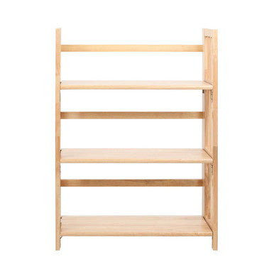 Heva Three Tier Tropical Hevea Wood Fold