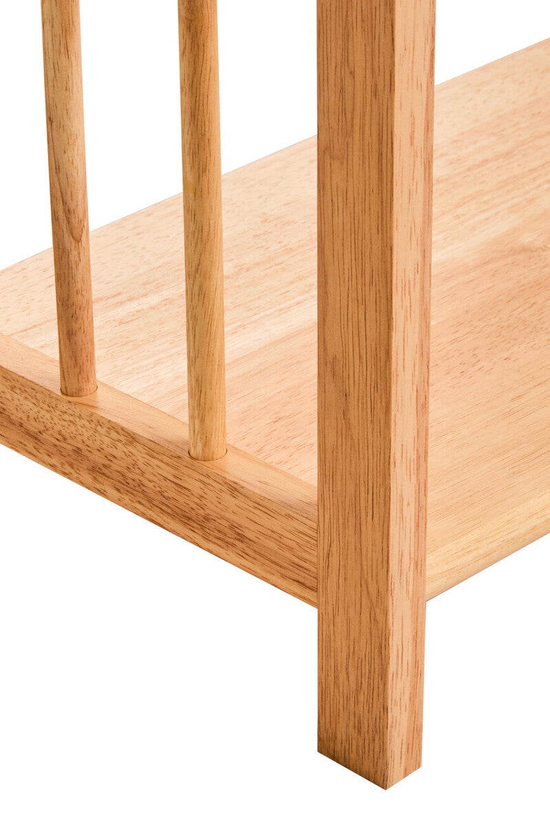 Heva Three Tier Tropical Hevea Wood Stackable Shelf Unit