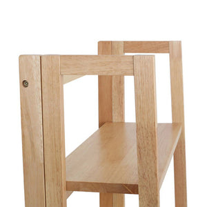 Heva 5 Tier Box Frame Tropical Hevea Wood Shelf Unit