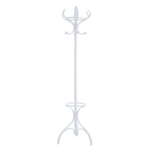 Kennedy 184Cm White Finish Floor Standing Coat Stand | Solid Wood & Free Standing