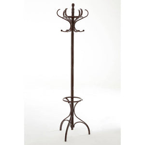 Kennedy Mahogany Finish Coat Stand | Solid Wood & Free Standing