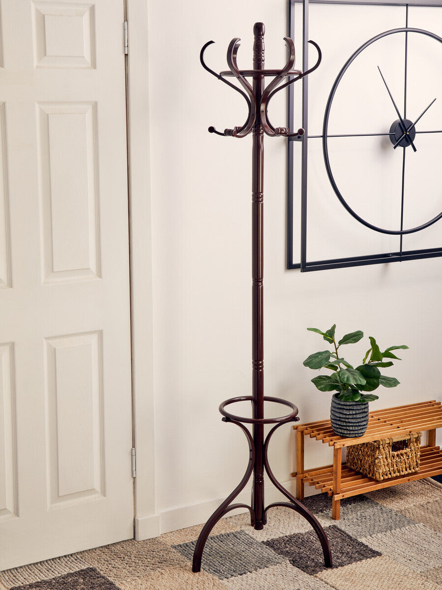 Kennedy Mahogany Finish Coat Stand
